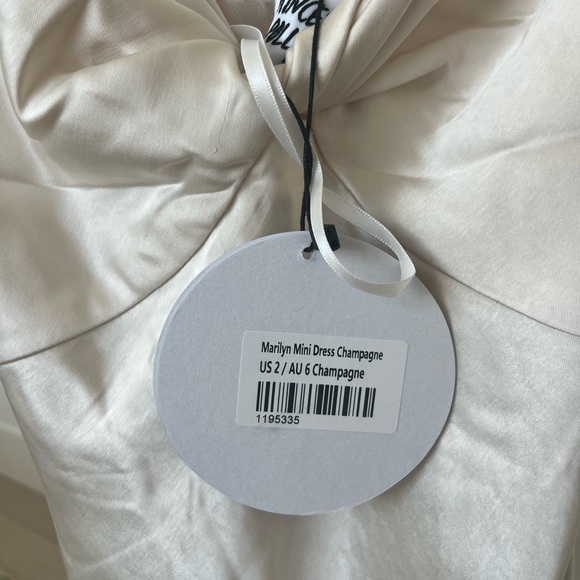 Princess Polly Marilyn mini dress in champagne - Picture 4 of 4